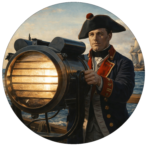 warship deck crew at stations